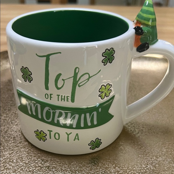 St Patrick’s Day Mug Other - #1391=Green and White St. Patrick's Day Mug